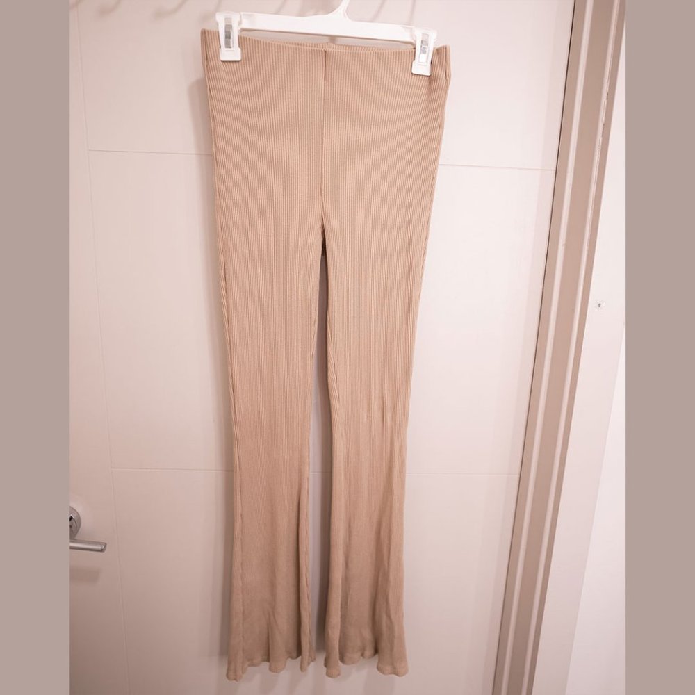 High Waisted Ribbed Yoga Pants